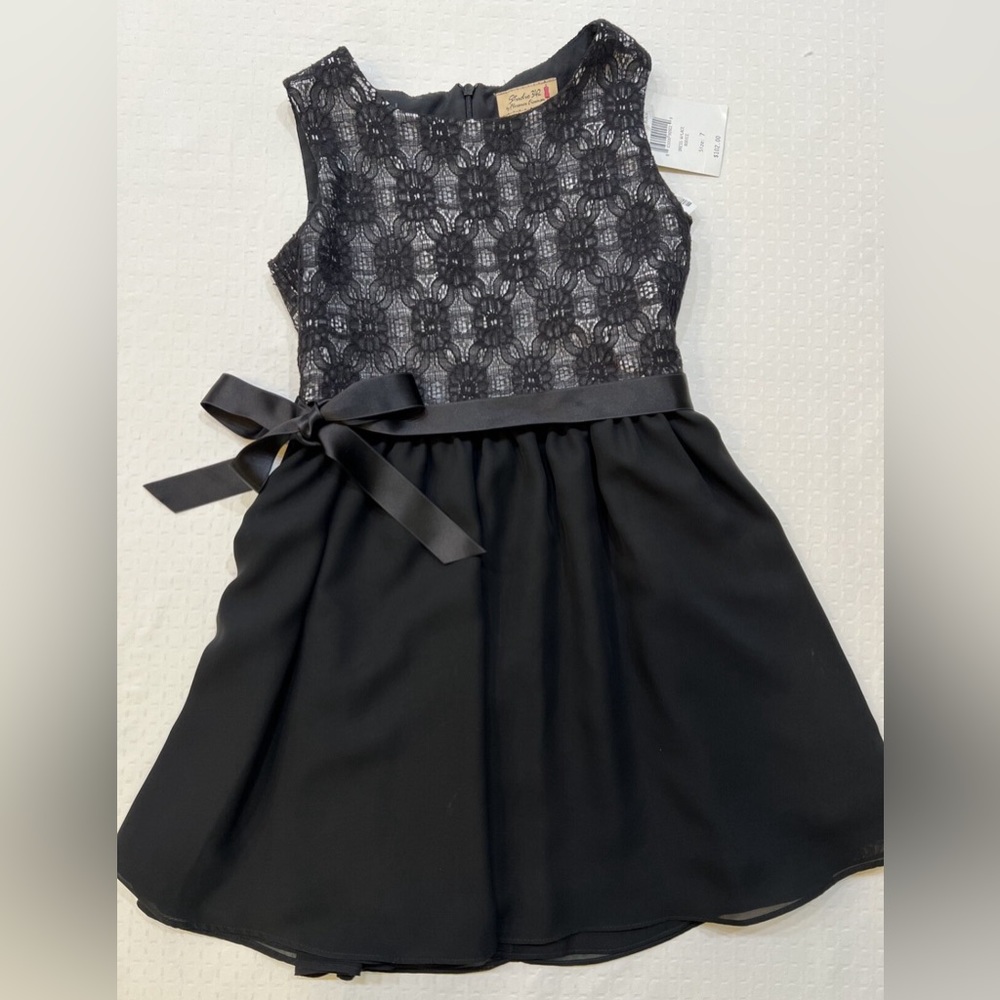 Florence Eiseman Studio 342 Black Lace Dress NWT size 7